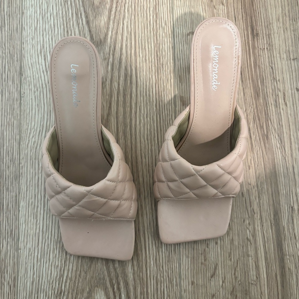 Beige Kitten Heels